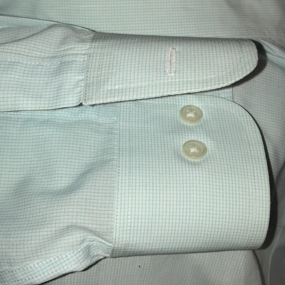 Merona Men’s Button Down Dress Shirt Size Large - Picture 6 of 8